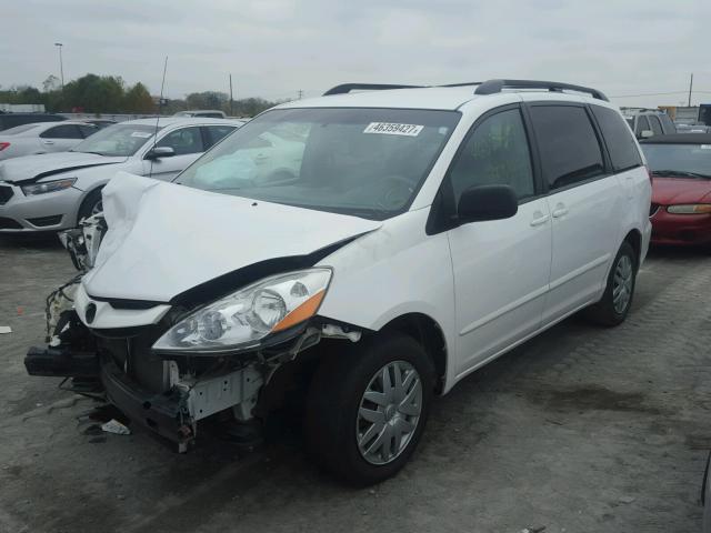 5TDKK4CC3AS337826 - 2010 TOYOTA SIENNA CE WHITE photo 2