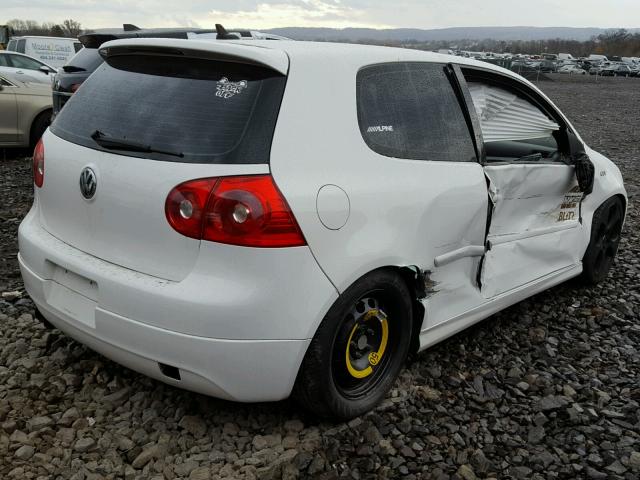 WVWEV71K08W060949 - 2008 VOLKSWAGEN GTI WHITE photo 4