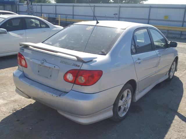 2T1BY30E65C408644 - 2005 TOYOTA COROLLA XR 银色 照片 4