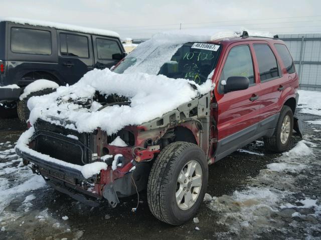 1FMYU03Z46KD47728 - 2006 FORD ESCAPE XLT RED photo 2