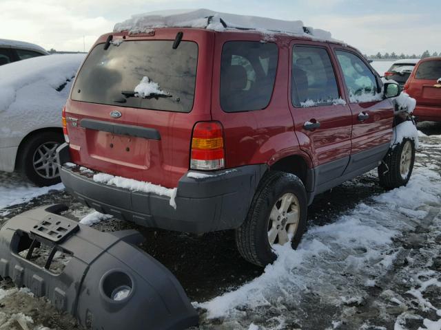 1FMYU03Z46KD47728 - 2006 FORD ESCAPE XLT RED photo 4