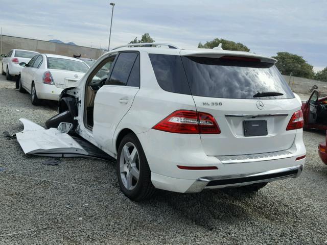 4JGDA5JB0FA608501 - 2015 MERCEDES-BENZ ML 350 WHITE photo 3