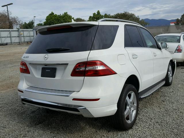 4JGDA5JB0FA608501 - 2015 MERCEDES-BENZ ML 350 WHITE photo 4