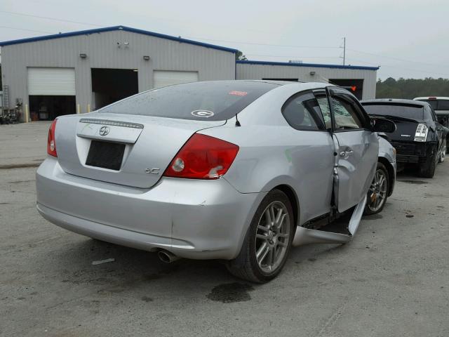 JTKDE177770187865 - 2007 TOYOTA SCION TC SILVER photo 4