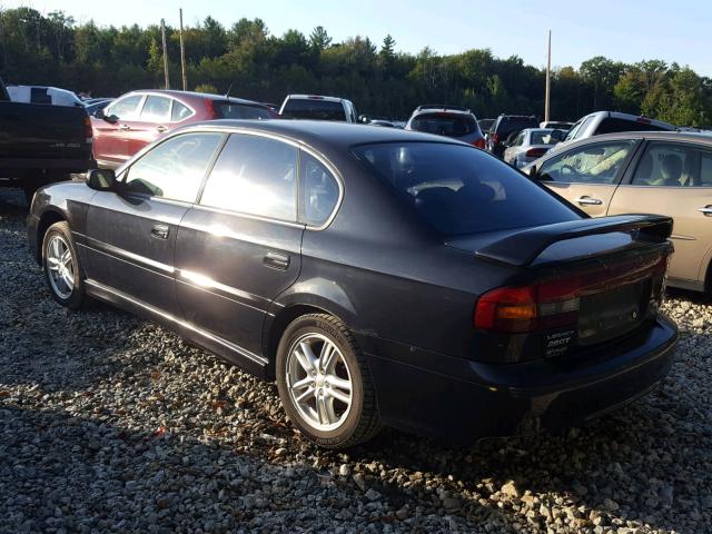 4S3BE646836203957 - 2003 SUBARU LEGACY GT BLACK photo 3