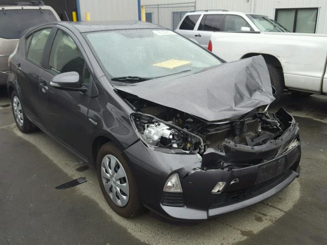 JTDKDTB39D1048537 - 2013 TOYOTA PRIUS C GRAY photo 1