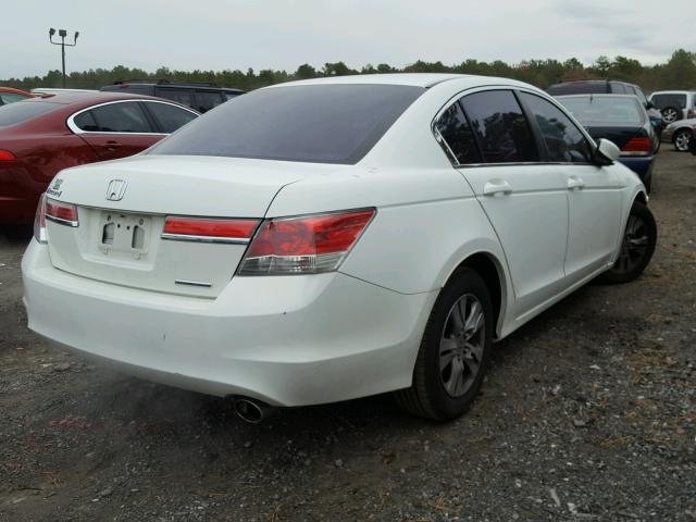 1HGCP2F63CA068633 - 2012 HONDA ACCORD SE WHITE photo 4