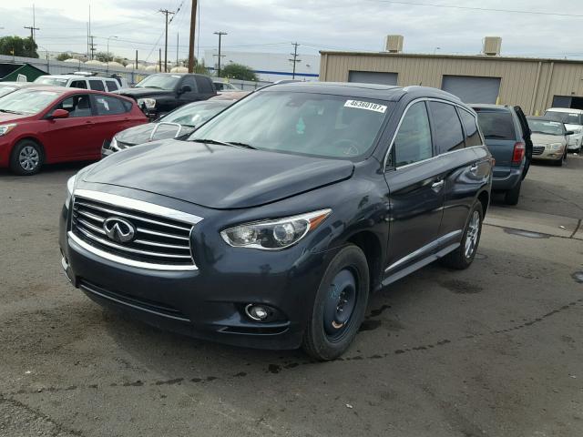 5N1AL0MN6DC342800 - 2013 INFINITI JX35 BASE GRAY photo 2