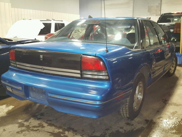 1G3WH54T6ND357509 - 1992 OLDSMOBILE CUTLASS SU BLUE photo 4