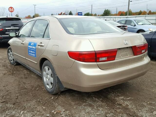 1HGCM56465A153137 - 2005 HONDA ACCORD LX TAN photo 3