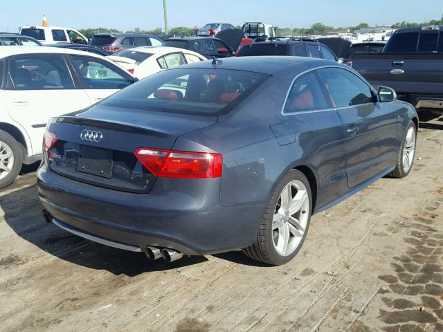 WAURV78T48A030623 - 2008 AUDI S5 QUATTRO BLUE photo 4