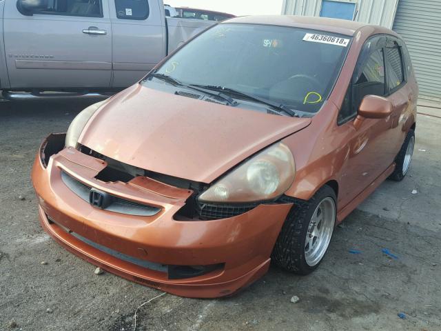 JHMGD37627S034470 - 2007 HONDA FIT S 橙色 照片 2