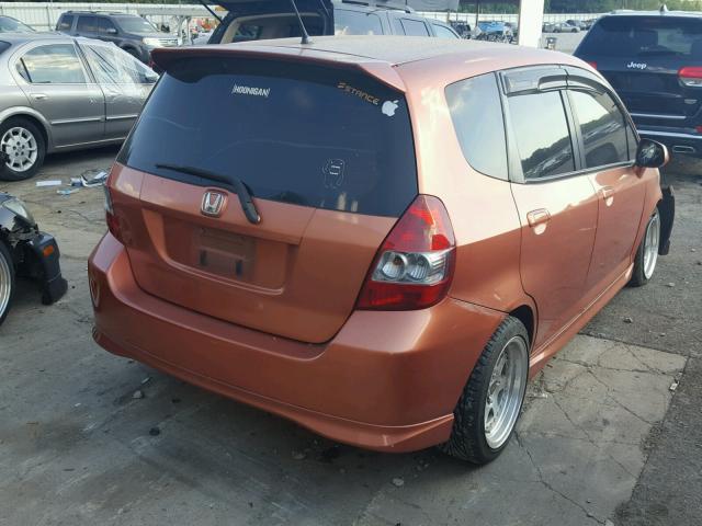 JHMGD37627S034470 - 2007 HONDA FIT S 橙色 照片 4