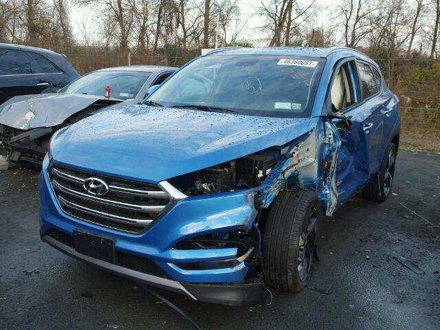 KM8J3CA21GU219657 - 2016 HYUNDAI TUCSON LIM BLUE photo 2