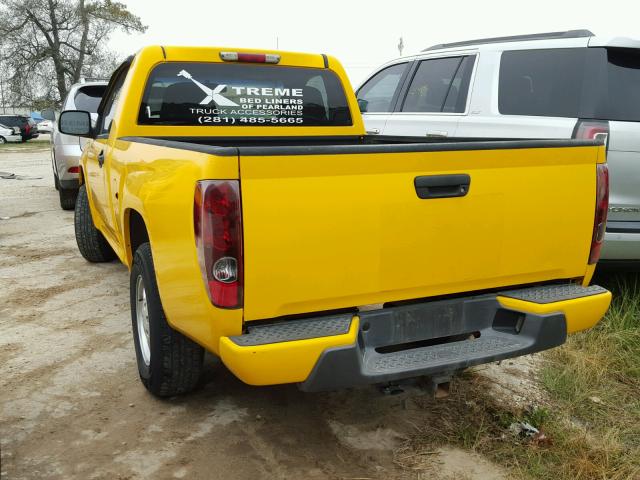 1GCCS148468322924 - 2006 CHEVROLET COLORADO YELLOW photo 3