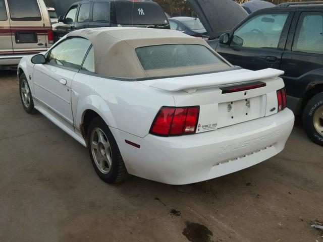 1FAFP44654F133714 - 2004 FORD MUSTANG WHITE photo 3