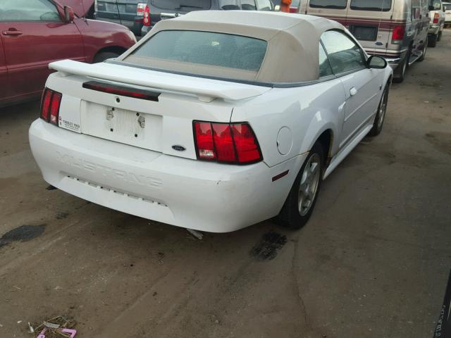 1FAFP44654F133714 - 2004 FORD MUSTANG WHITE photo 4