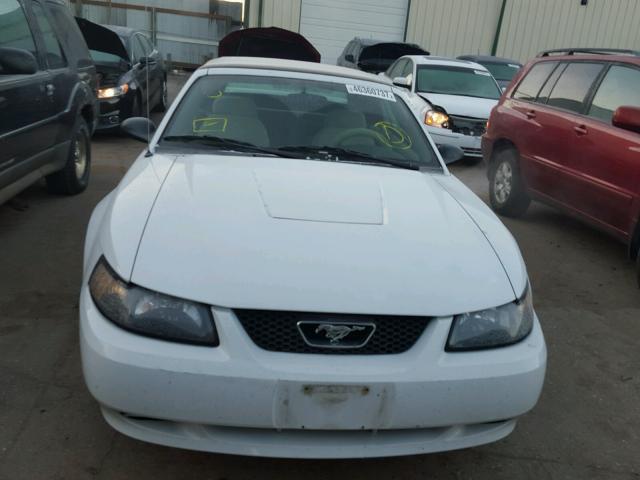 1FAFP44654F133714 - 2004 FORD MUSTANG WHITE photo 9