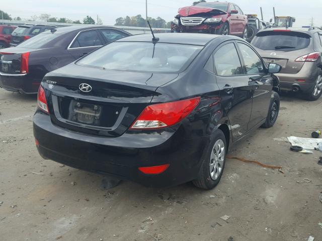 KMHCT4AE3FU867458 - 2015 HYUNDAI ACCENT GLS BLACK photo 4