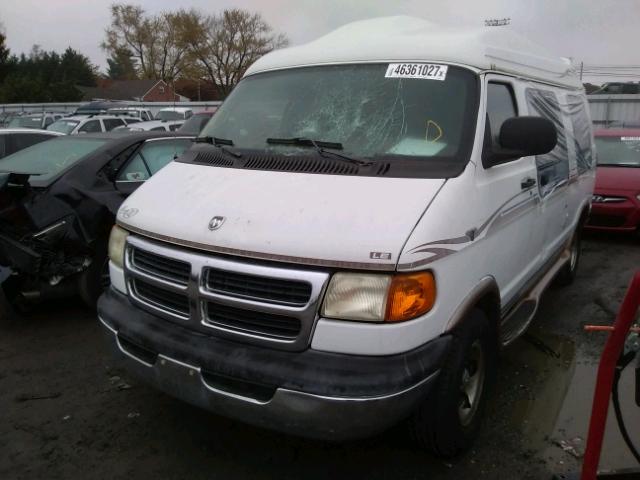 2B6HB11Y3WK162370 - 1998 DODGE RAM VAN B1 WHITE photo 2