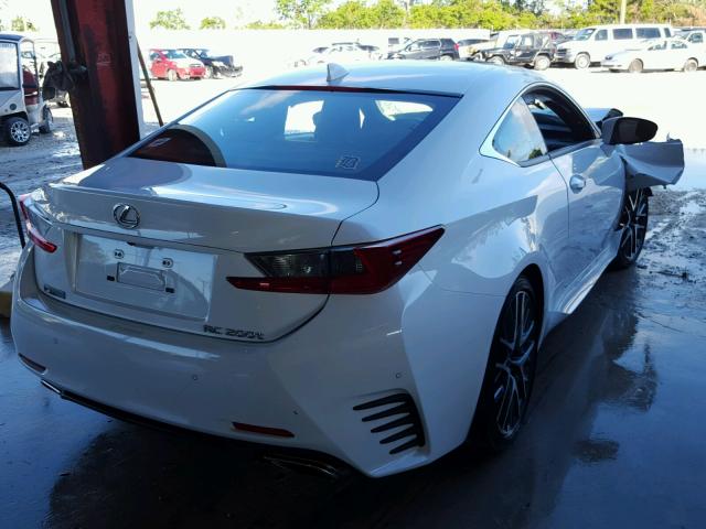 JTHHA5BC7H5006184 - 2017 LEXUS RC 200T WHITE photo 4