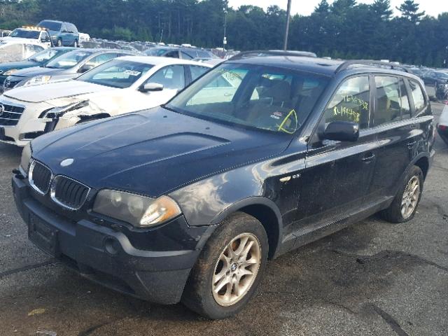 WBXPA73444WA78034 - 2004 BMW X3 2.5I BLACK photo 2