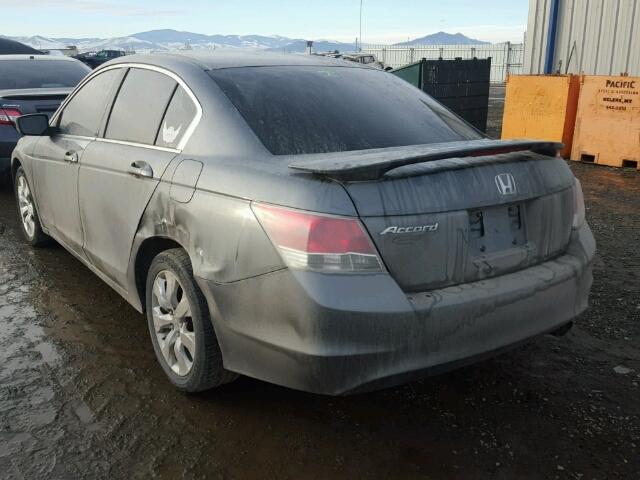 1HGCP26728A065741 - 2008 HONDA ACCORD EX GRAY photo 3