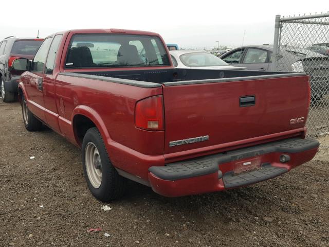 1GTCS19H438241796 - 2003 GMC SONOMA BURGUNDY photo 3