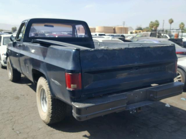 1GCDR14H5HJ142346 - 1987 CHEVROLET R10 BLUE photo 3