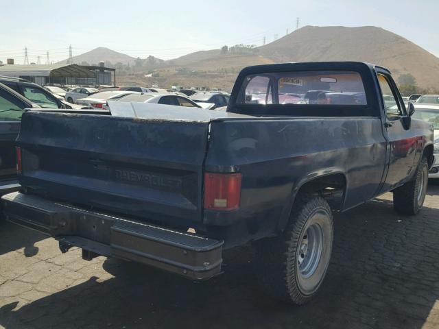 1GCDR14H5HJ142346 - 1987 CHEVROLET R10 BLUE photo 4