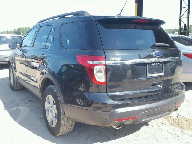 1FM5K7B88EGB15449 - 2014 FORD EXPLORER BLACK photo 3