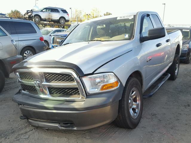 1D3HV18P69S753780 - 2009 DODGE RAM 1500 SILVER photo 2