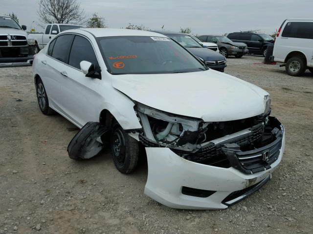 1HGCR2F30EA023037 - 2014 HONDA ACCORD LX WHITE photo 1