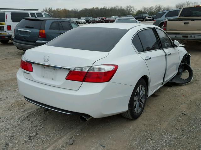 1HGCR2F30EA023037 - 2014 HONDA ACCORD LX WHITE photo 4