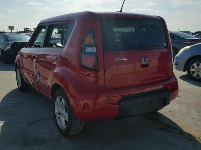 KNDJT2A26A7161632 - 2010 KIA SOUL + RED photo 3