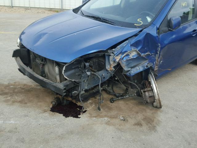 JN8AS58T08W007182 - 2008 NISSAN ROGUE S BLUE photo 9