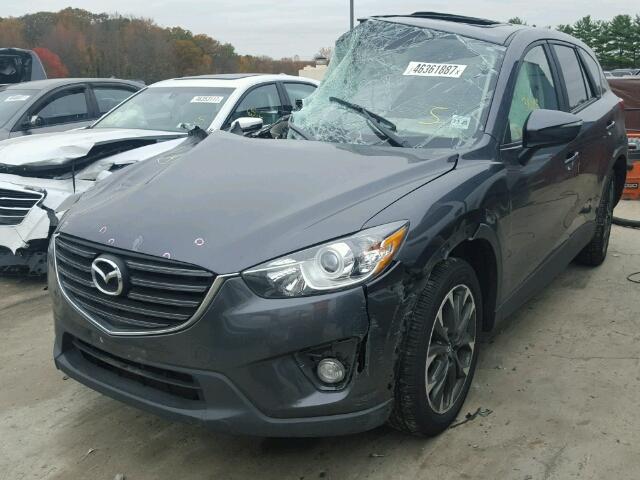 JM3KE4DY8G0716700 - 2016 MAZDA CX-5 GT GRAY photo 2