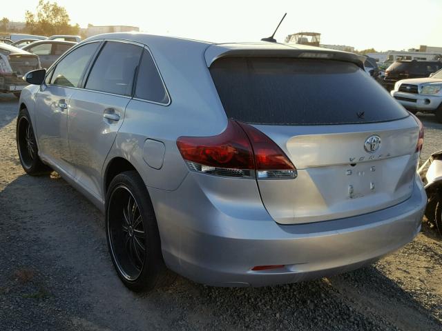 4T3ZA3BB6EU085174 - 2014 TOYOTA VENZA LE SILVER photo 3