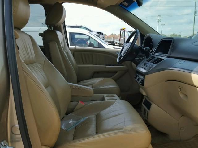 5FNRL38778B062607 - 2008 HONDA ODYSSEY EX TAN photo 5