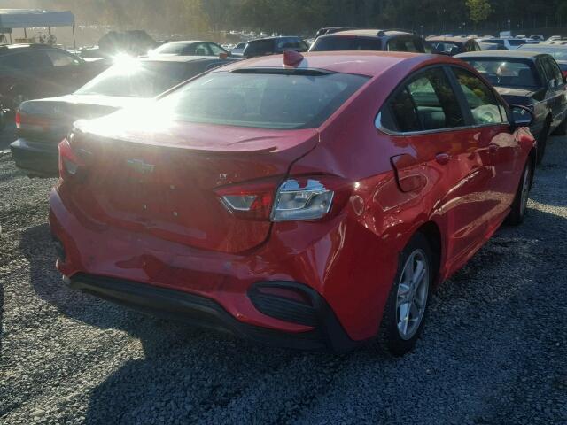 1G1BE5SM4G7281088 - 2016 CHEVROLET CRUZE LT RED photo 4