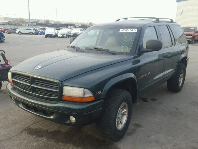 1B4HS28Z1XF641075 - 1999 DODGE DURANGO GREEN photo 2