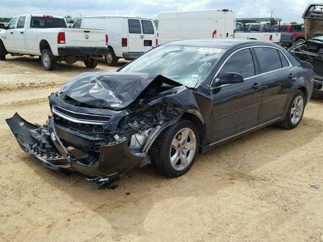 1G1ZC5EB0AF296506 - 2010 CHEVROLET MALIBU 1LT BLACK photo 2