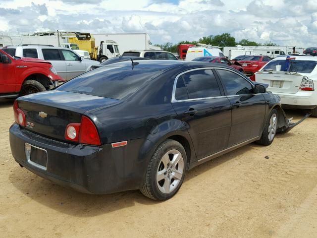 1G1ZC5EB0AF296506 - 2010 CHEVROLET MALIBU 1LT BLACK photo 4