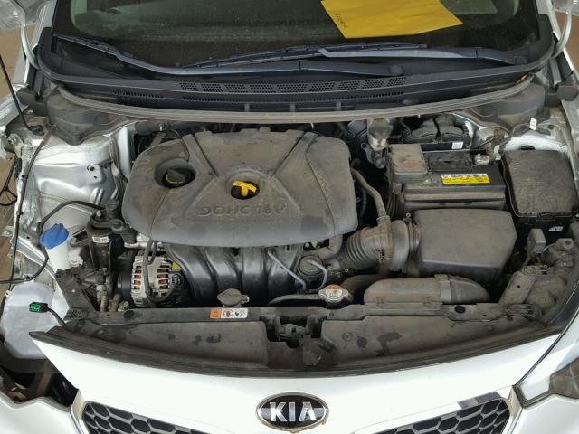 KNAFK4A6XF5410117 - 2015 KIA FORTE LX SILVER photo 7