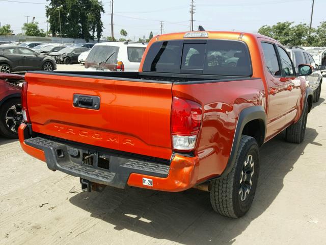 3TMCZ5AN7HM088600 - 2017 TOYOTA TACOMA DOU ნარინჯისფერი ფოტო 4
