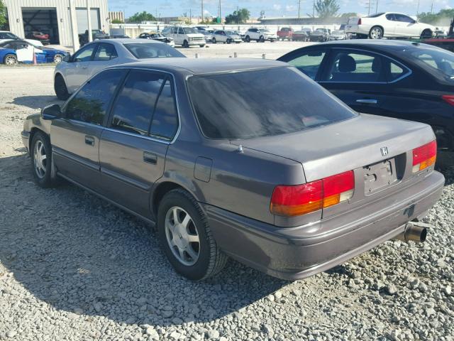 1HGCB7541NA061808 - 1992 HONDA ACCORD DX BROWN photo 3