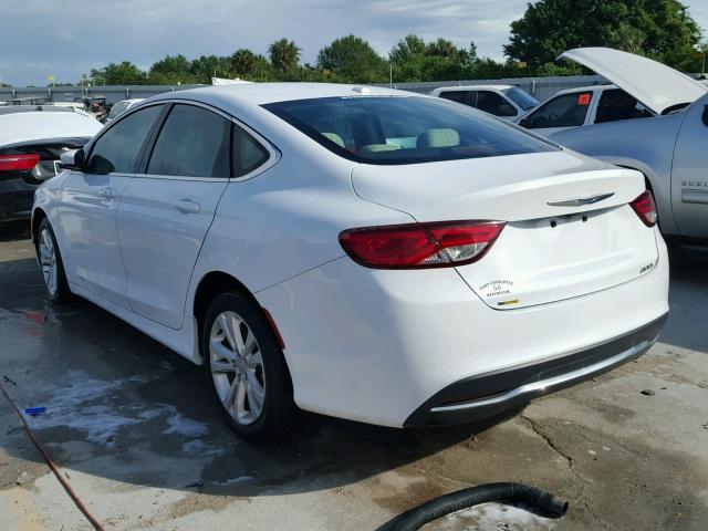 1C3CCCAB6FN594986 - 2015 CHRYSLER 200 LIMITE WHITE photo 3