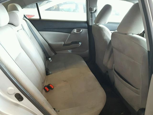 2HGFB2F88DH506448 - 2013 HONDA CIVIC EX ვერცხლისფერი ფოტო 6