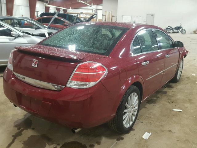 1G8ZV57707F277998 - 2007 SATURN AURA XR MAROON photo 4