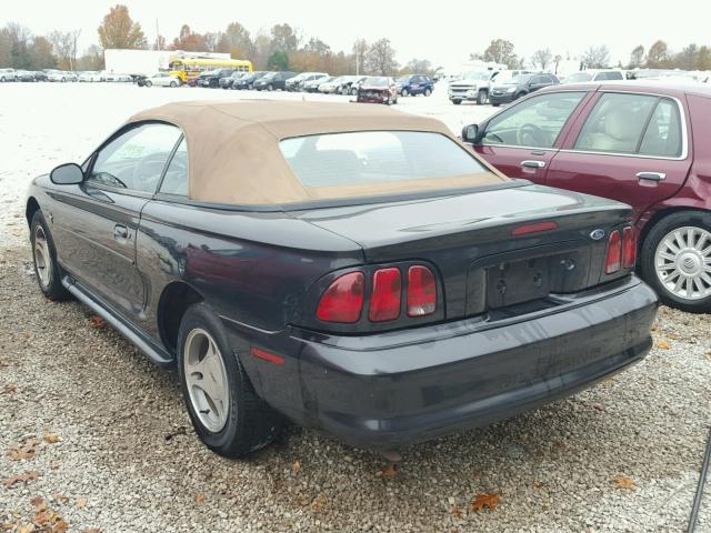 1FAFP4443WF230122 - 1998 FORD MUSTANG BLACK photo 3